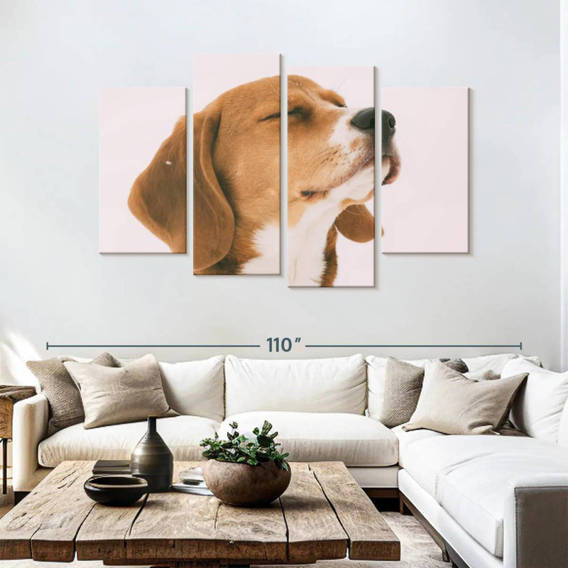 Brampt Beagle, 54" H x 84" W
