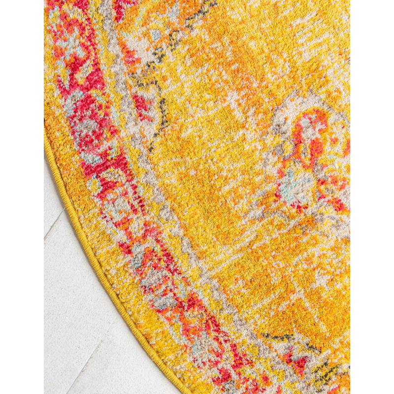 Oriental Area Rug, Round 99cm