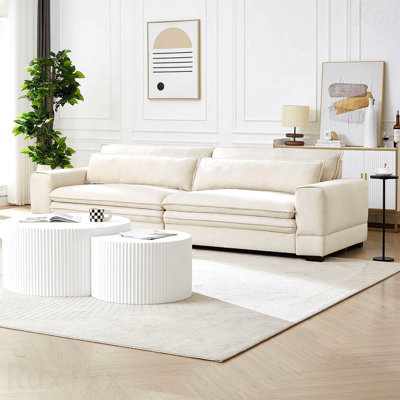 Mid-Century Modern Upholstered Sofa