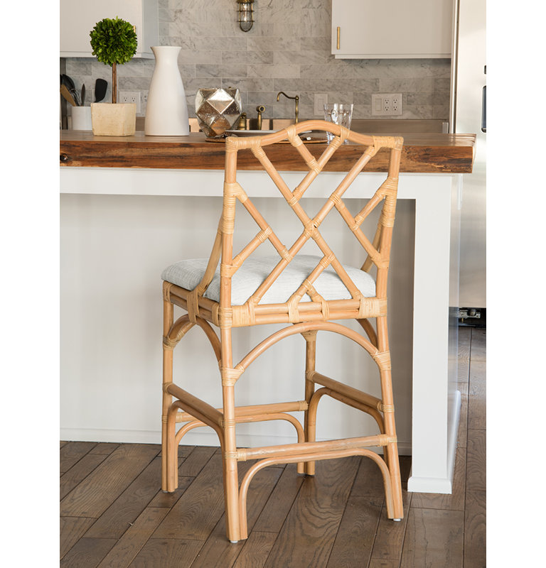 Alderson Upholstered Counter Stool, Natural, Counter Stool (27.5" Seat Height)