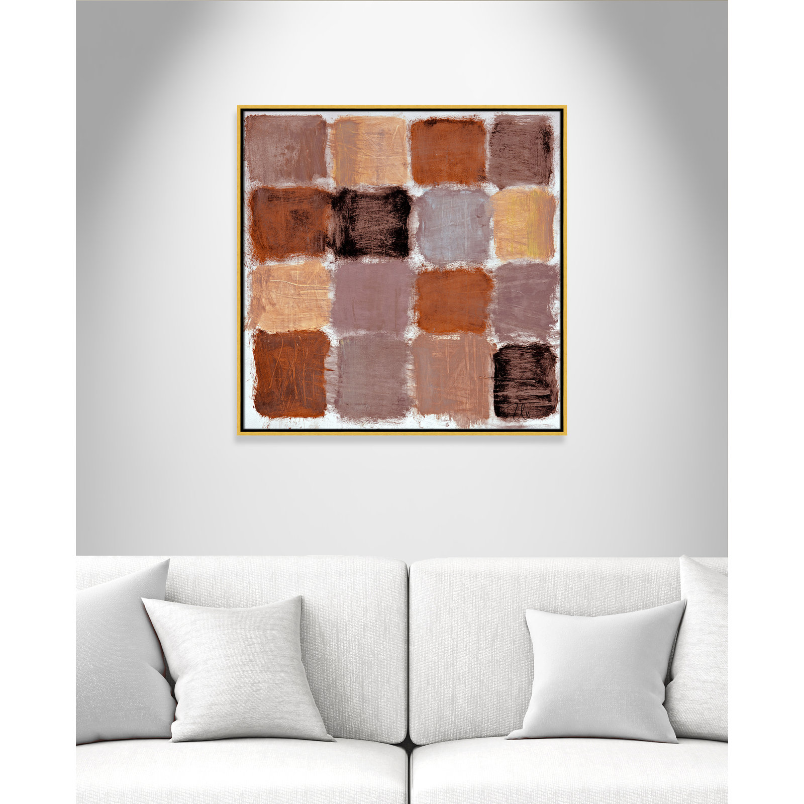 Coppola "Powder Room Spice Reflections" Print, 31.5" H x 31.5" W, Gold