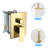 10" Ceiling Mount Shower In Gold - Dual Head With Valve, Rainfall And Handheld, Easy Installation & Clean Up Mounted 10 Inch Square -balanced-118036848