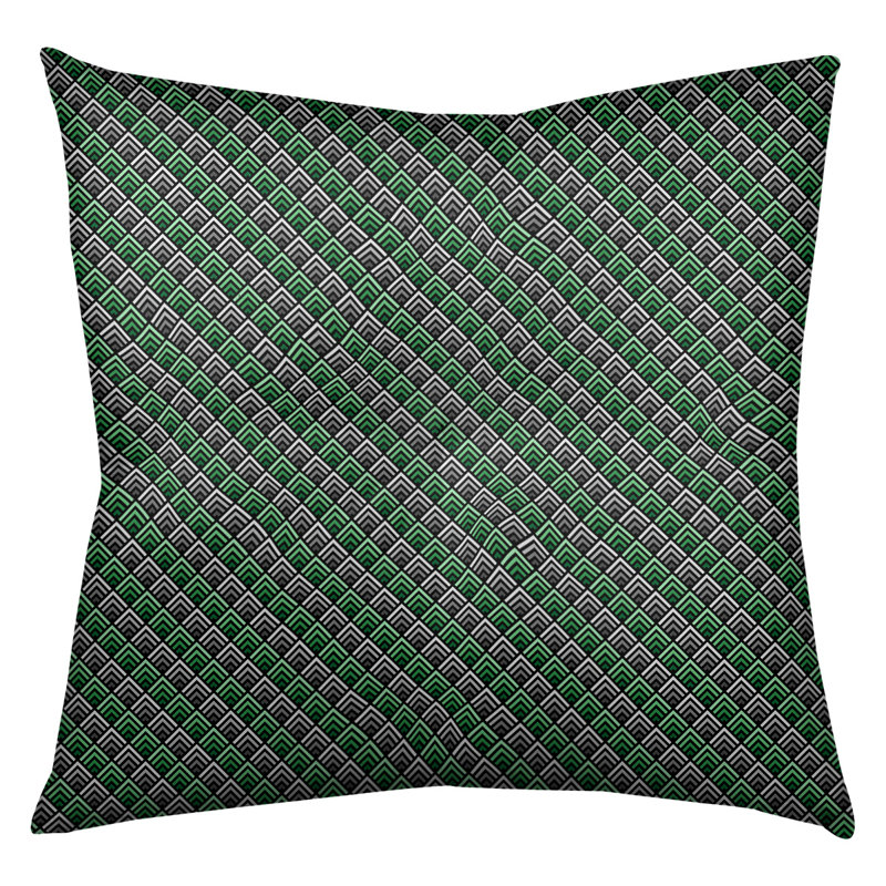 Coussin Katelyn Elizabeth, 26 po x 26 po, Vert