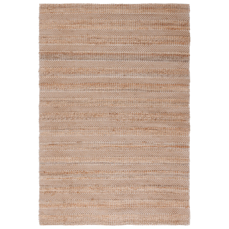 Tapis ivoire / naturel à tissage plat Abianna, Rectangle 9 pi x 12 pi