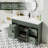 Breonica 48" Freestanding Single Sink Bathroom Vanity With Resin Top, Faucet And Drain, Hand Painted, EPA Certified-114543751