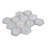 12 x 13.5 Bianco Carrara, Wooden Grey Marble Random Mosaic Tile
