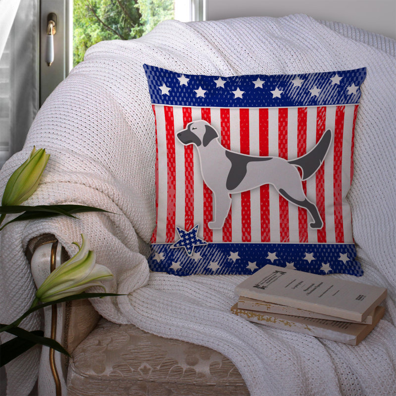 Coussin intérieur/extérieur Patriotic, H 14 po x l 14 po x P 3 po