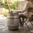 22.5x22.5x26" Drum Side Table