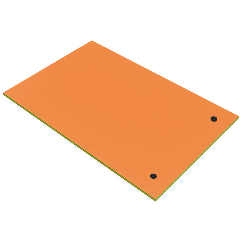 Tapis flottant en mousse, H 1,4 po x l 108,3 po x P 71 po, Orange