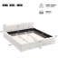 Lit plateforme très grand avec tête et pied de lit Boucle Thick-1972696674