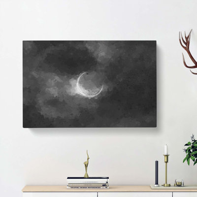 Eclipse Of The Moon In Abstract - Wrapped Canvas