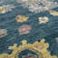 Tapis floral bleu / jaune noué à la main Torina-2086853837