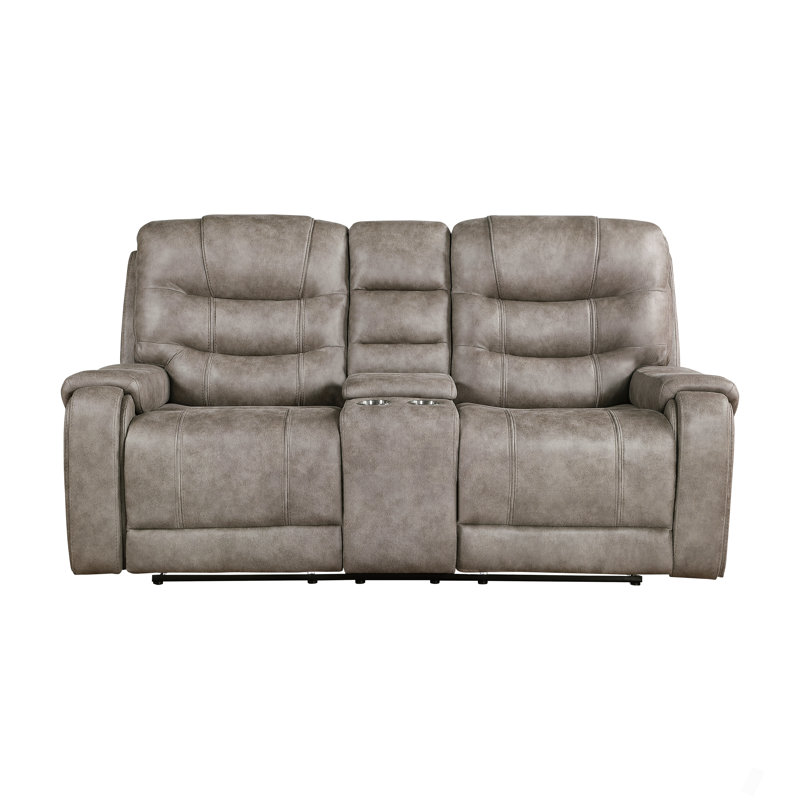 Causeuse double inclinable avec console centrale Modern Living Room 1Pc