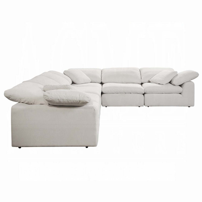 Naveen modulaire - Wedge avec coussin, lin ivoire