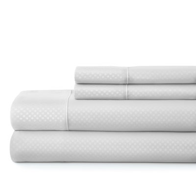 Becky Cameron Checkered Embossed Bed Sheet Set