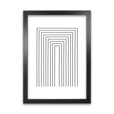 Geometric Black And White A - Print