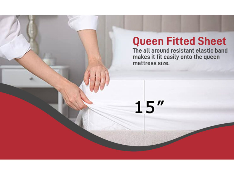 Microfiber Geometric Sheet Set, Queen Sheet Set + 1 Fitted Sheet + 2 Pillowcases