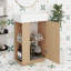 Meuble-lavabo autoportant simple 21,6 po avec lavabo en céramique, 1 porte droite et 2 tablettes ouvertes