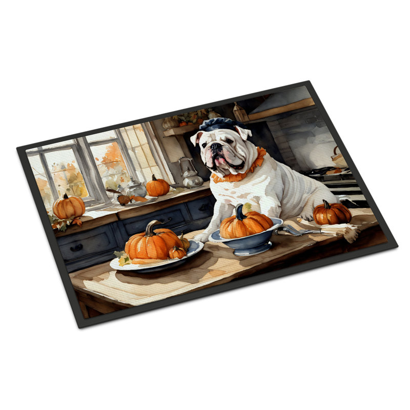 Paillasson intérieur / extérieur Komor English Bulldog, L 18 po x L 27 po