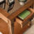 American retro rectangular end table