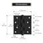 Deltana DSB419-RZ DSB419-RZ 4.0" x SQR Solid Brass Hinge Pair Matte Black-2095221262