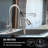 Single-Handle High-Arc Brushed Nickel Kitchen Faucet! Pull-Down Sprayer, Ideal For Laundry, RV, Bar & More!
