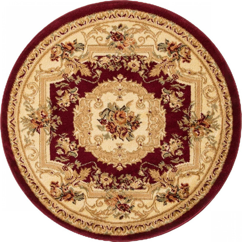 Rabito Oriental Indoor Rug, Round 3'3"
