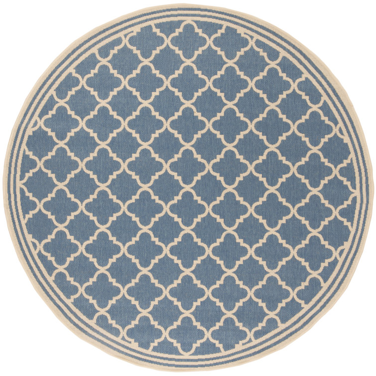 Hardrian Geometric Hand Woven Indoor / Outdoor Area Rug