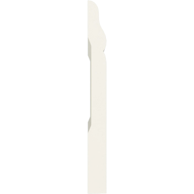 Endurathane Barcelona Baseboard Moulding, 4"H x 3/8"P x 94 1/2"L, Factory Primed