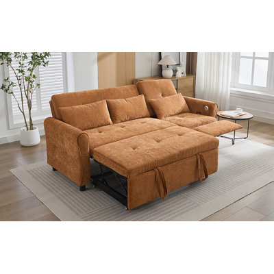 2-in-1 Sofa Bed Reversible Recliner Sofa