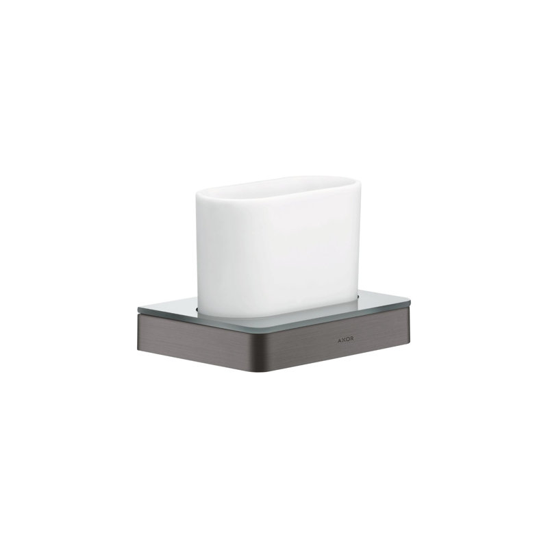 AXOR Universal Softsquare Tumbler, Gunmetal Black