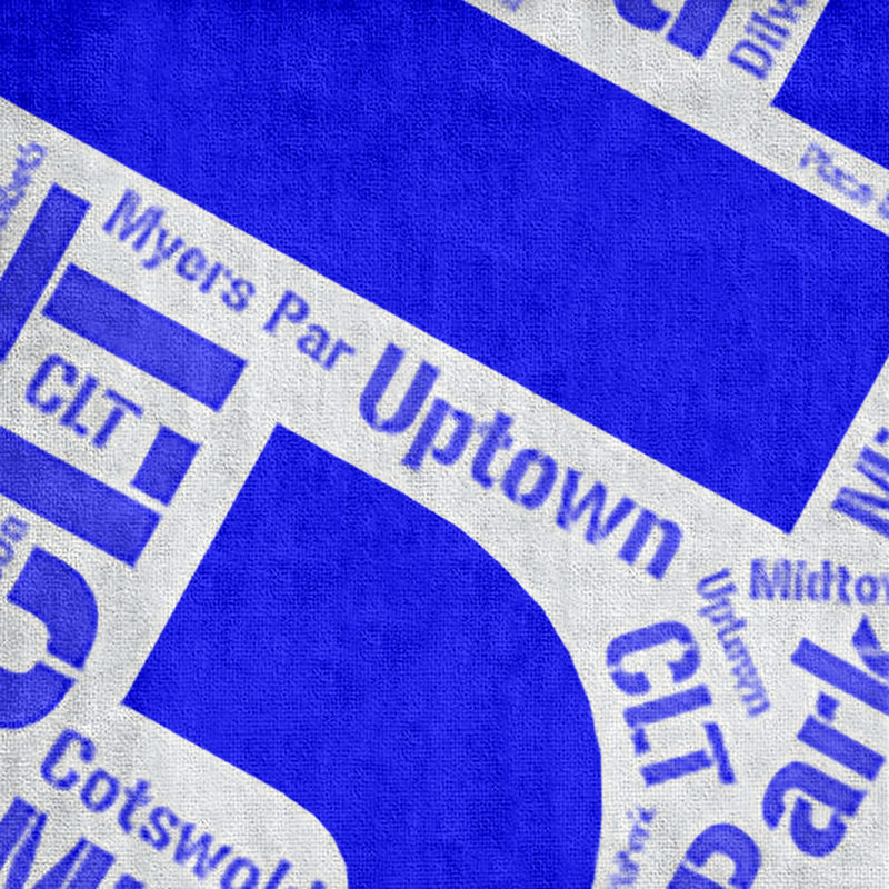 Bath Towel, Blue, Poly/Cotton, Charlotte