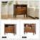 Amberlyn 27.2'' H Traditional  2-Drawer Nightstand with Built-In Outlets and Solid Wood Legs and Open Shelve (Set of 2)
