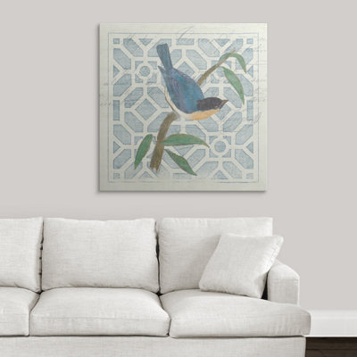 « nogravureing tile i blue oiseau », impression
