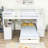 Full-Over-Twin Bunk Bed with Storage Drawers and Study Desk-680184240