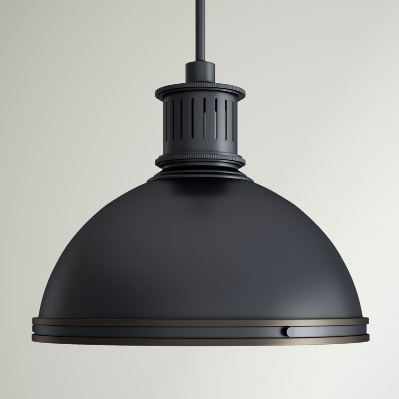 Luminaire suspendu en métal trois lumières Pratt Street de Génération Lighting , 13.25" H x 16" W x 16" D, 3 Lights