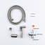 Bathroom Bidet Toilet - Handheld Rust Hygiene Silver Metal Spray Adjustable Enhancement