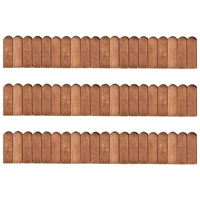 Jeffries Bamboo Lawn Edging, Brown