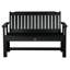 Banc d'extérieur en plastique recyclé Lunz-1504300310