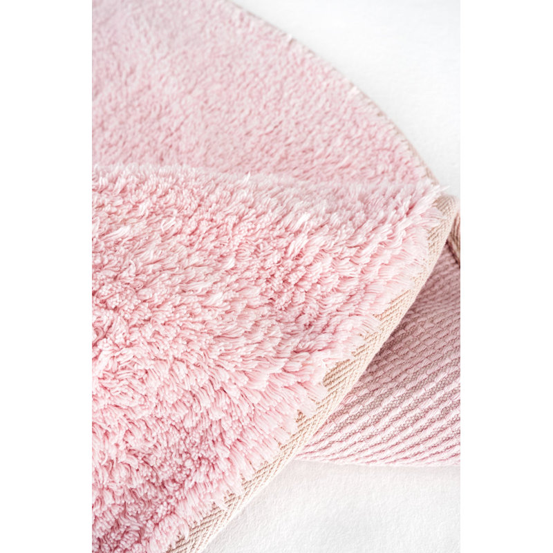Round Rogowski Solid Colour Cotton Machine Made 47.24cm X 47.24cm Indoor / Outdoor Area Rug
