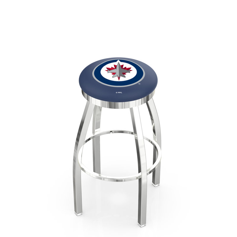 Tabouret pivotant très haut NHL, Winnipeg Jets, Chrome, Très grand (siège d'une hauteur de 36 po)