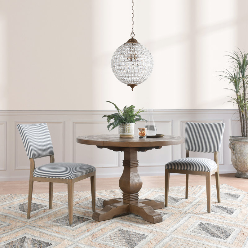 Phillip Upholstered Dining Chair Gray Set Of 2, Black, Natural