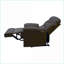 Fauteuils inclinables, fauteuil inclinable en tissu tissé noir avec accoudoirs coussinés Mousse à mémoire de forme | Noir | Tissu tissé + métal-77153920