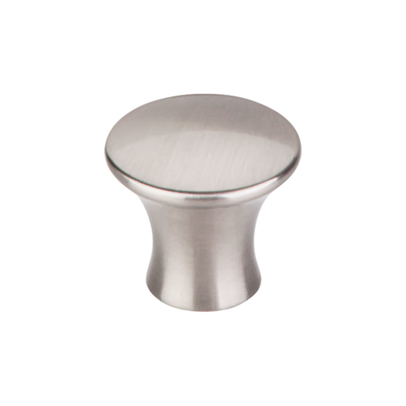 Oculus 7/8" Diameter Round Knob, Brushed Satin Nickel, 1 1/8" Knob Diameter