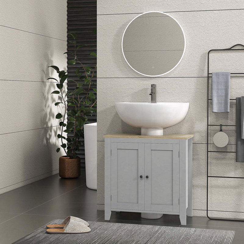 Under Sink Cabinet with U-Shape & Adjustable Shelf