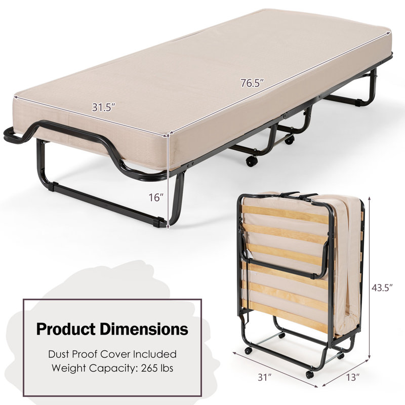 Hursey Toddler Platforms Bed and Memory Foam Mattress