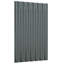 Ensemble de 36 panneaux de toit en acier galvanisé anthracite de 23,6 po x 14,2 po-130018492