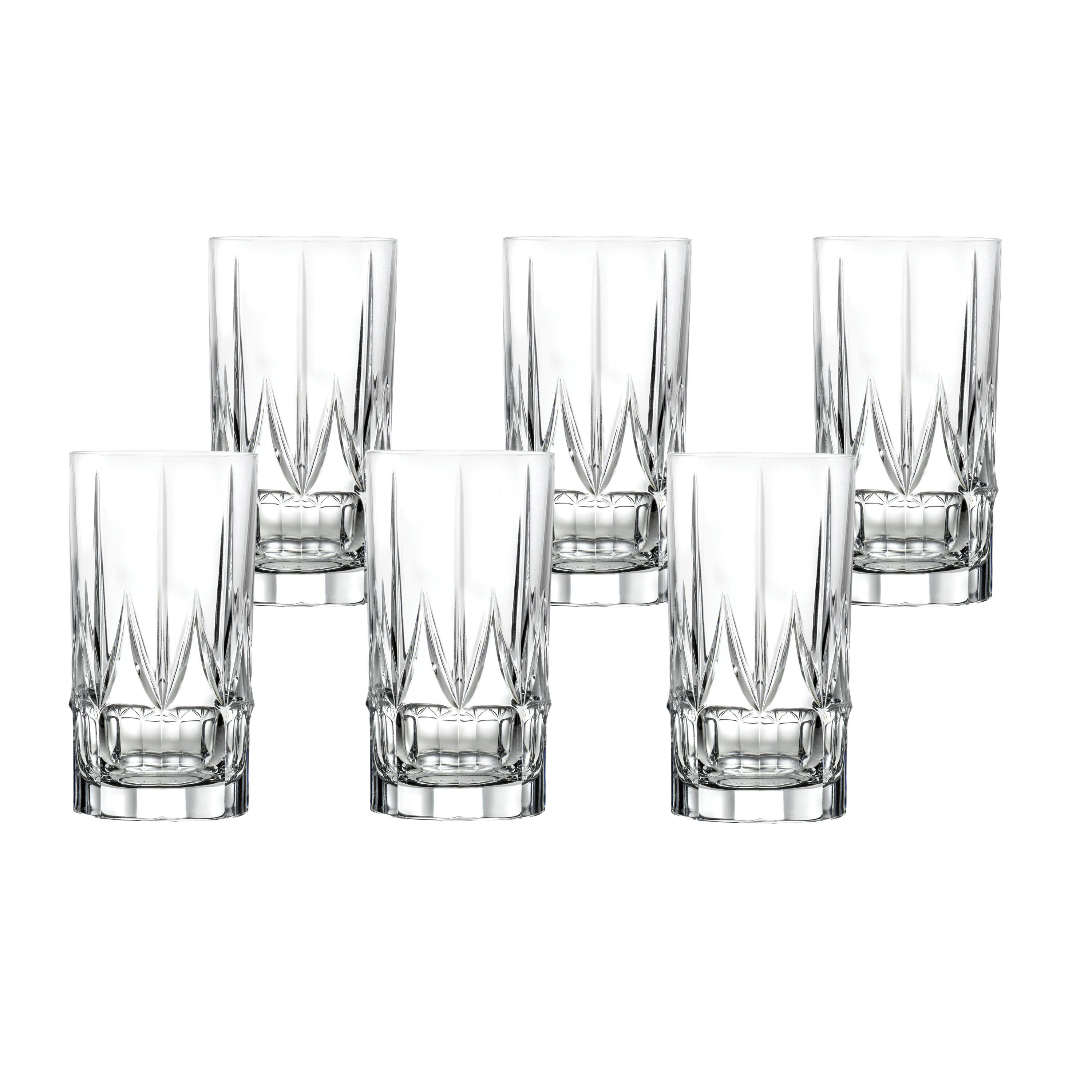 Ashlyn Ashford 11 oz. Crystal Glassware Set (Set of 4) Rosdorf Park