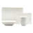 Red Vanilla Vanilla Marble Rectangular 16 Piece Dinnerware Set, Service for 4