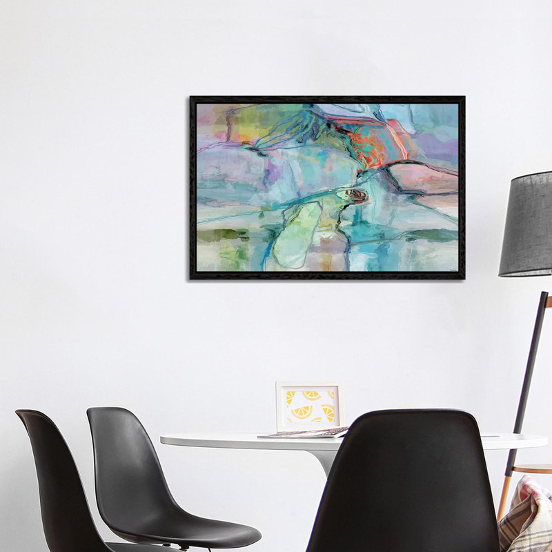 Movement I by Michael Tienhaara - Print on Canvas, 101.6 cm H x 66.04 cm W, Black Floater Framed